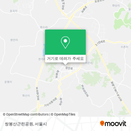 쌍봉산근린공원 지도