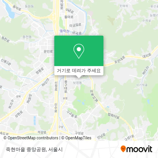 죽현마을 중앙공원 지도