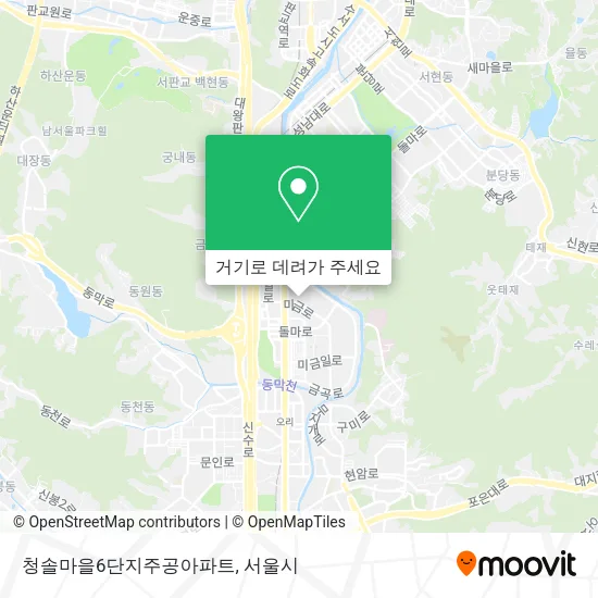 청솔마을6단지주공아파트 지도