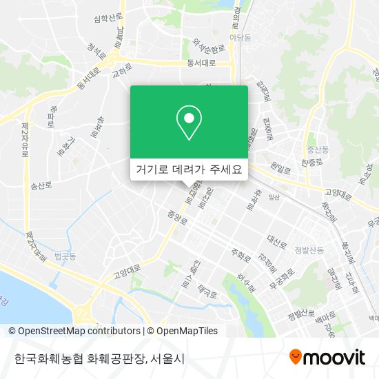 한국화훼농협 화훼공판장 지도