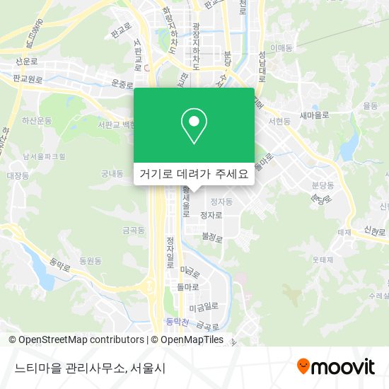 느티마을 관리사무소 지도