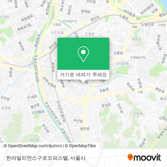 한라빌리언스구로오피스텔 지도