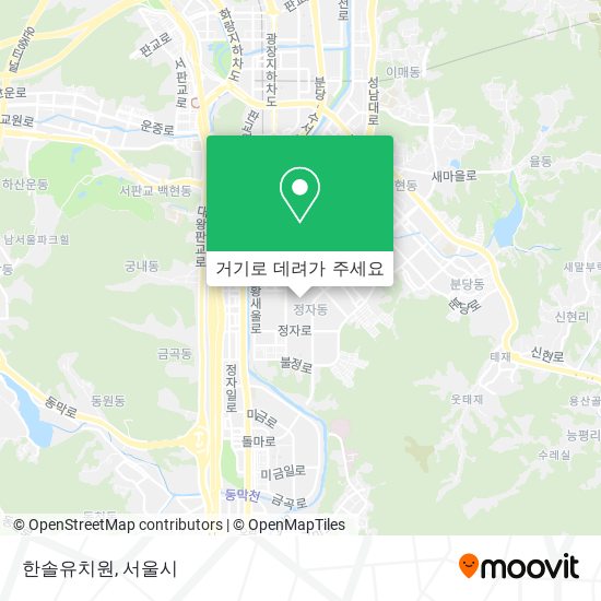 한솔유치원 지도