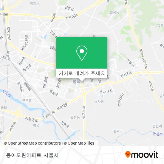 동아모란아파트 지도