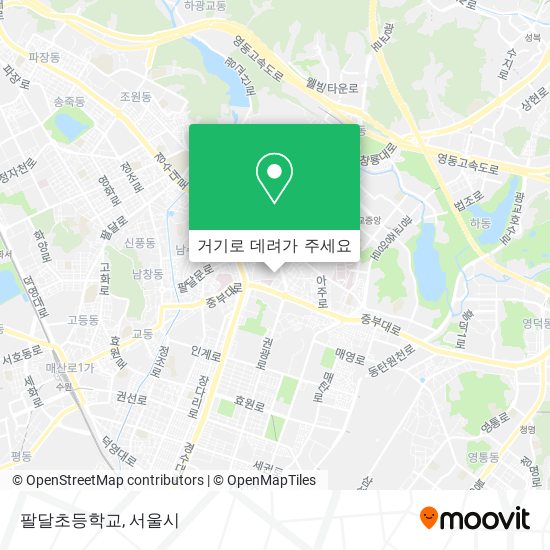 팔달초등학교 지도