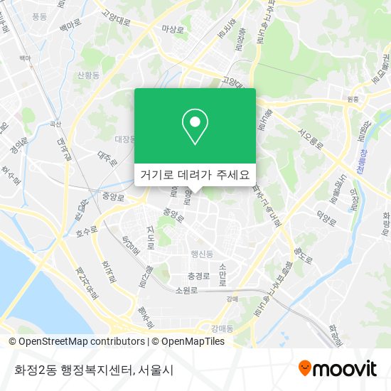 화정2동 행정복지센터 지도