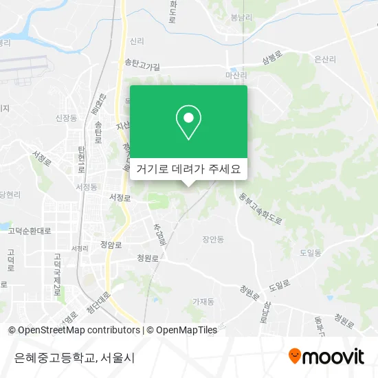 은혜중고등학교 지도