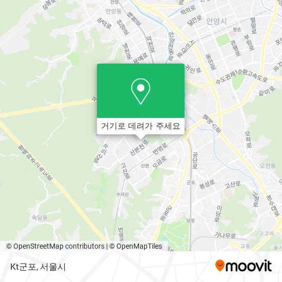 Kt군포 지도