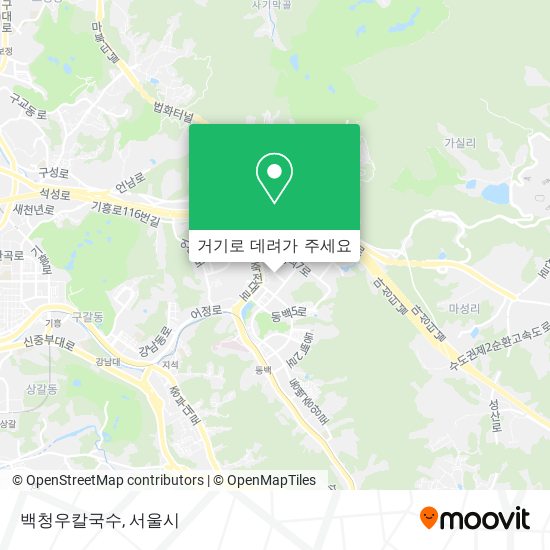 백청우칼국수 지도
