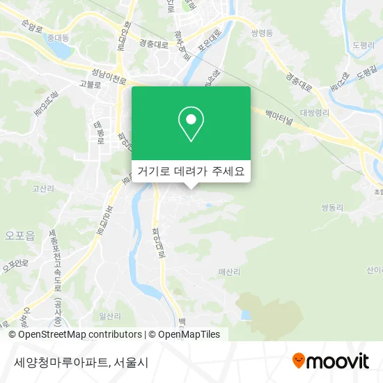 세양청마루아파트 지도
