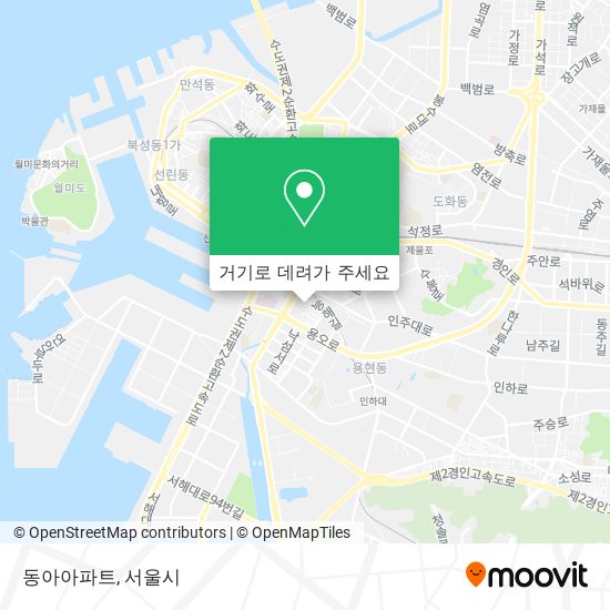 동아아파트 지도
