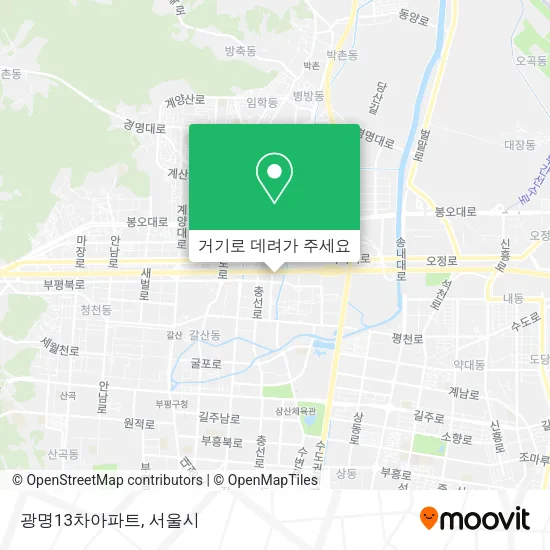 광명13차아파트 지도