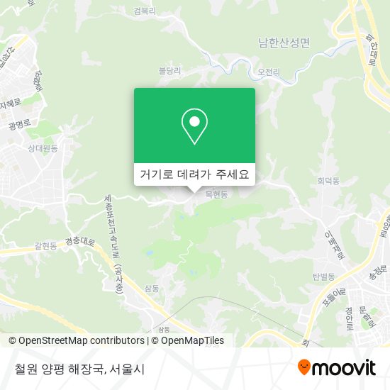 철원 양평 해장국 지도