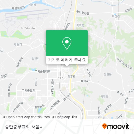 송탄중부교회 지도
