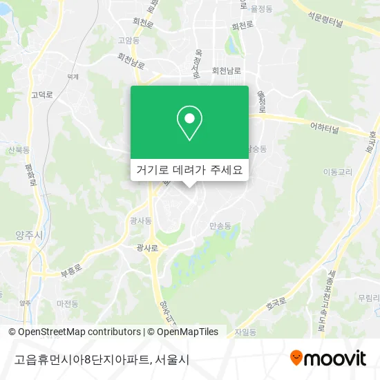고읍휴먼시아8단지아파트 지도