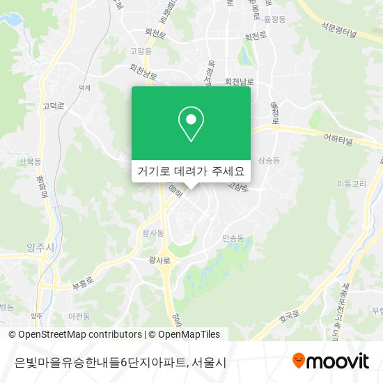 은빛마을유승한내들6단지아파트 지도