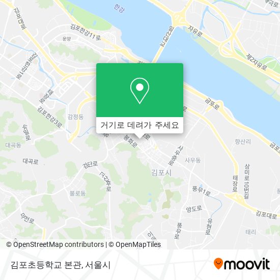 김포초등학교 본관 지도