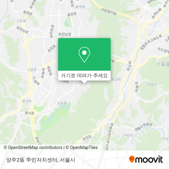 양주2동 주민자치센터 지도