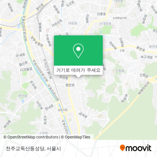 천주교독산동성당 지도