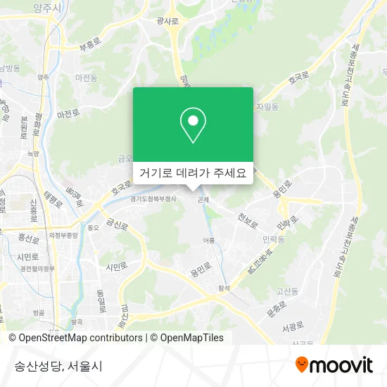 송산성당 지도