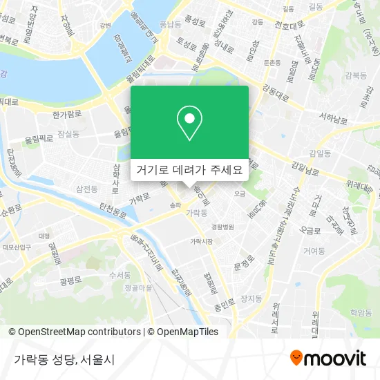 가락동 성당 지도
