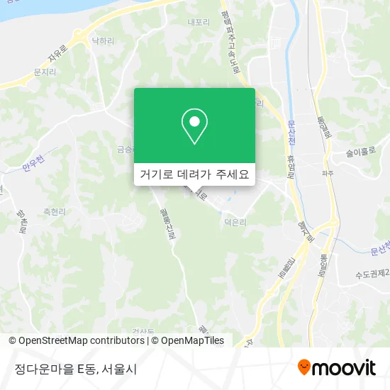 정다운마을 E동 지도