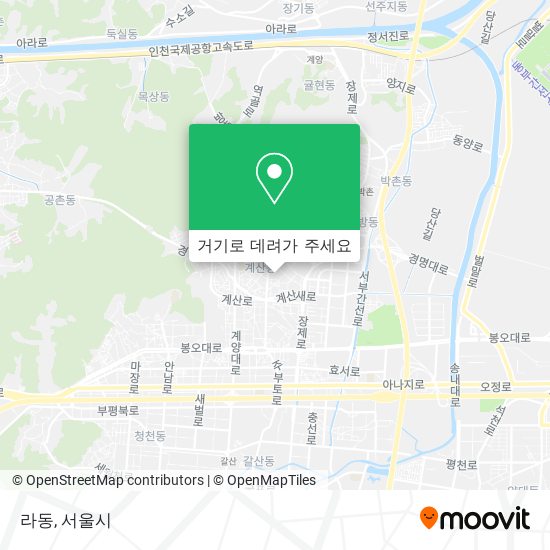 라동 지도