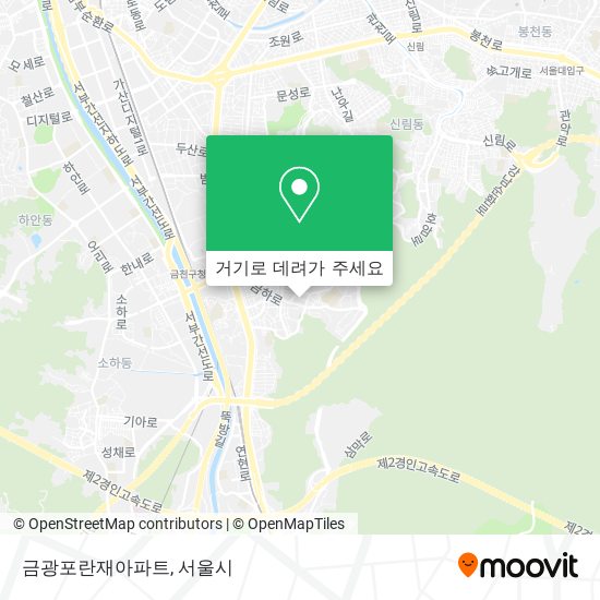 금광포란재아파트 지도