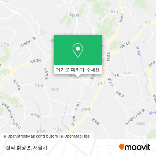 설악 칡냉면 지도