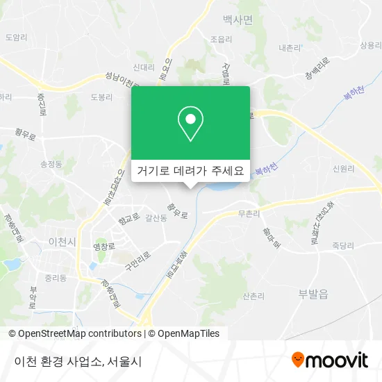 이천 환경 사업소 지도