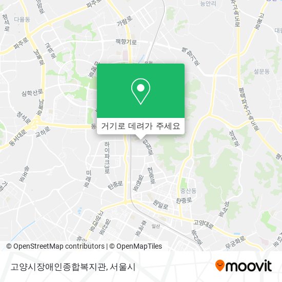 고양시장애인종합복지관 지도