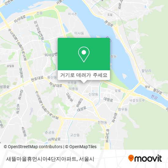 새뜰마을휴먼시아4단지아파트 지도