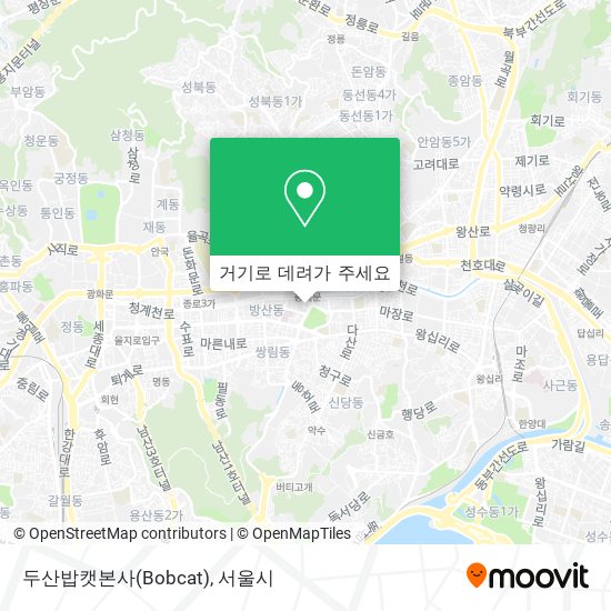 두산밥캣본사(Bobcat) 지도