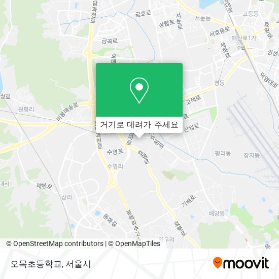 오목초등학교 지도