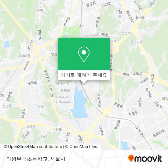 의왕부곡초등학교 지도