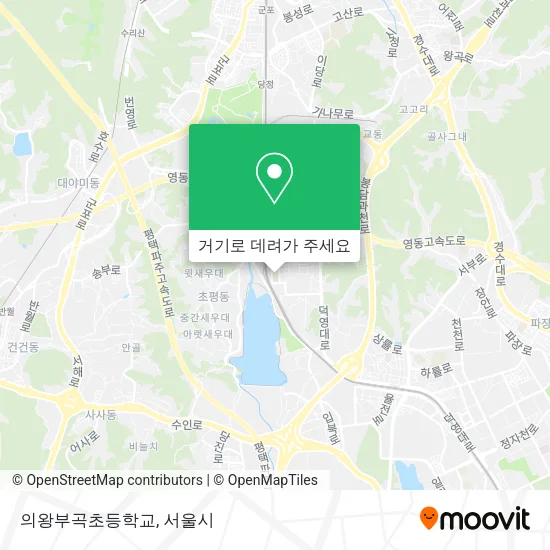 의왕부곡초등학교 지도
