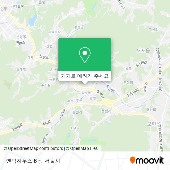 엔틱하우스 B동 지도