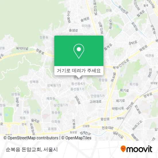 순복음 돈암교회 지도