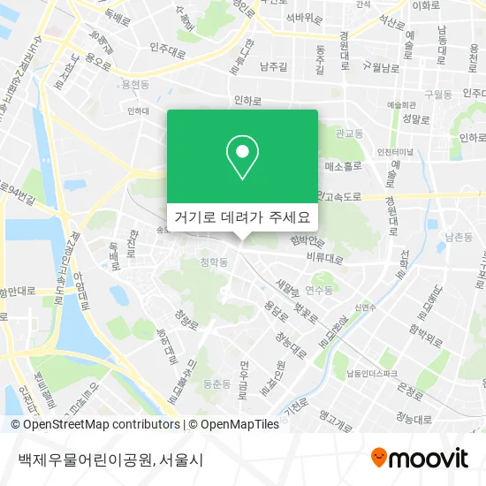 백제우물어린이공원 지도