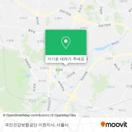 국민건강보험공단 이천지사 지도