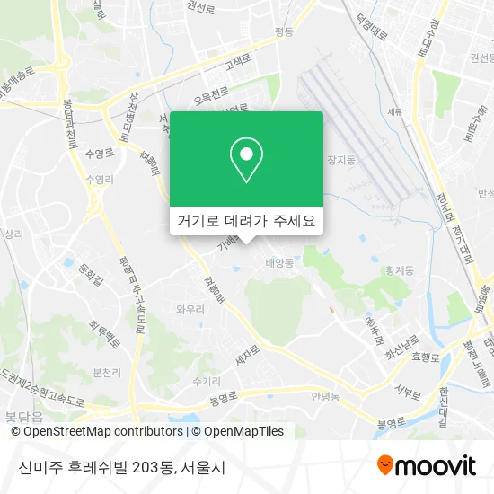 신미주 후레쉬빌 203동 지도
