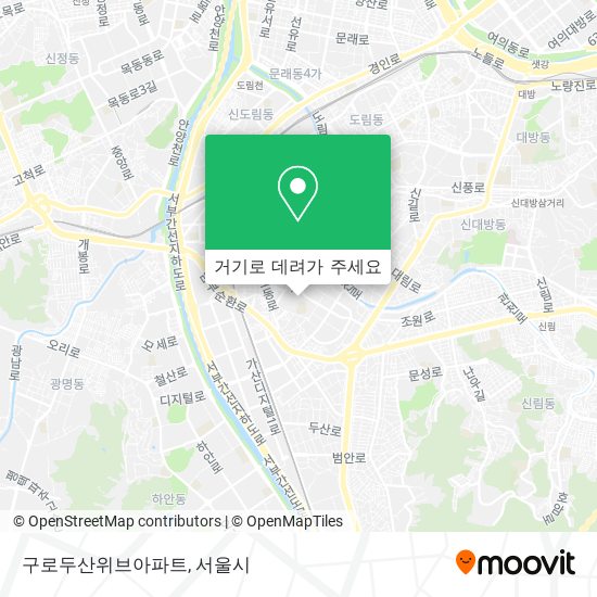 구로두산위브아파트 지도