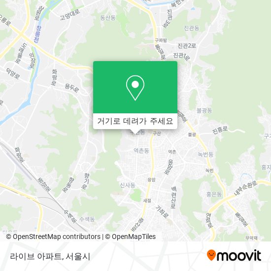 라이브 아파트 지도