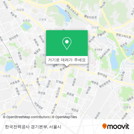 한국전력공사 경기본부 지도