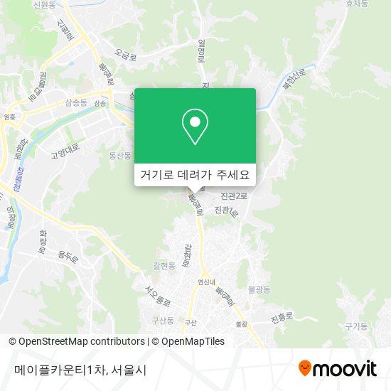 메이플카운티1차 지도