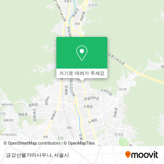 금강산불가마사우나 지도