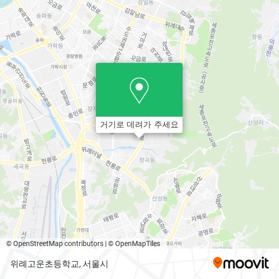 위례고운초등학교 지도