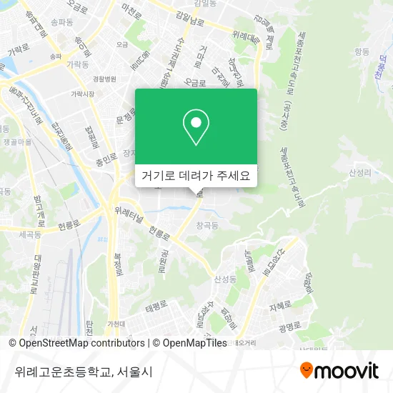 위례고운초등학교 지도