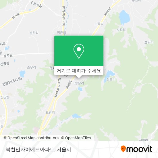 북천안자이에뜨아파트 지도