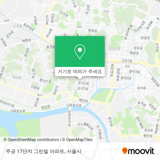 주공 17단지 그린빌 아파트 지도